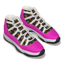 Rossolini1 Hot Pink Women's High Top Basketball Shoes