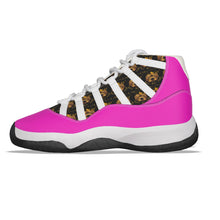 Rossolini1 Hot Pink Women's High Top Basketball Shoes