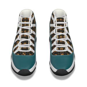 Rossolini1 Kelly Green Women's High Top Basketball Shoes