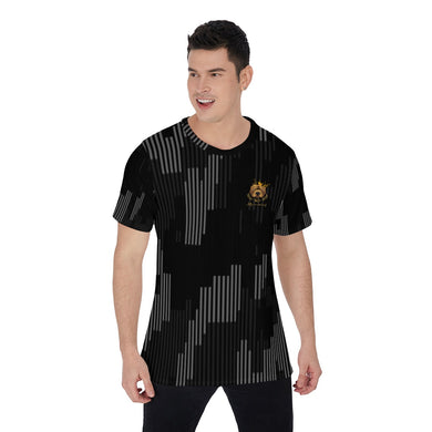 Rossolini1 Black Camo Men's O-Neck T-Shirt