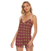 Rossolini1 Candy Apple Red Women's V-neck Cami Romper