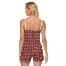 Rossolini1 Candy Apple Red Women's V-neck Cami Romper