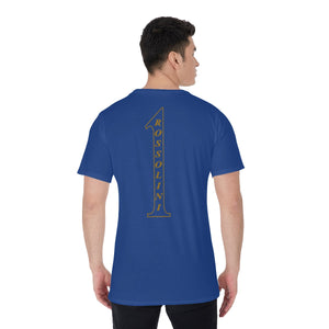 Rossolini1 Blue Men's O-Neck T-Shirt