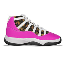Rossolini1 Hot Pink Women's High Top Basketball Shoes