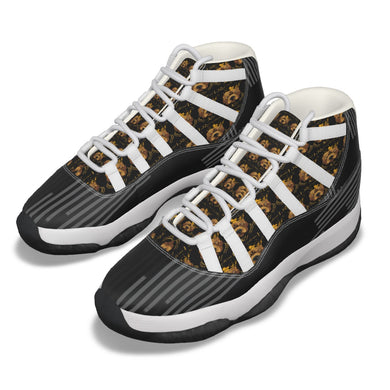 Rossolini1 Black Camo Men's High Top Basketball Shoes