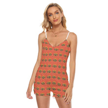 Rossolini1 Pantone Women's V-neck Cami Romper