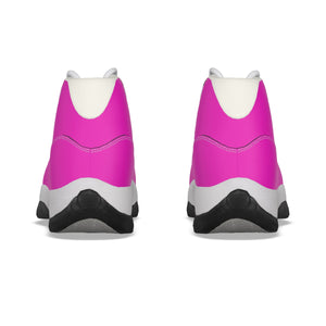 Rossolini1 Hot Pink Women's High Top Basketball Shoes
