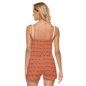 Rossolini1 Pantone Women's V-neck Cami Romper