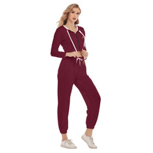 Rossolini1 Candy Apple Red Women's Crop Hoodie Sports Sets