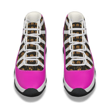 Rossolini1 Hot Pink Women's High Top Basketball Shoes