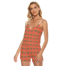 Rossolini1 Pantone Women's V-neck Cami Romper