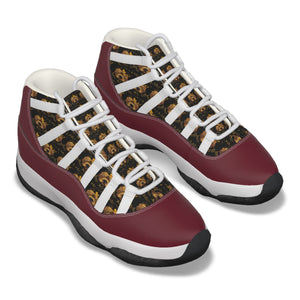 Rossolini1 Candy Apple Red Men's High Top Basketball Shoes