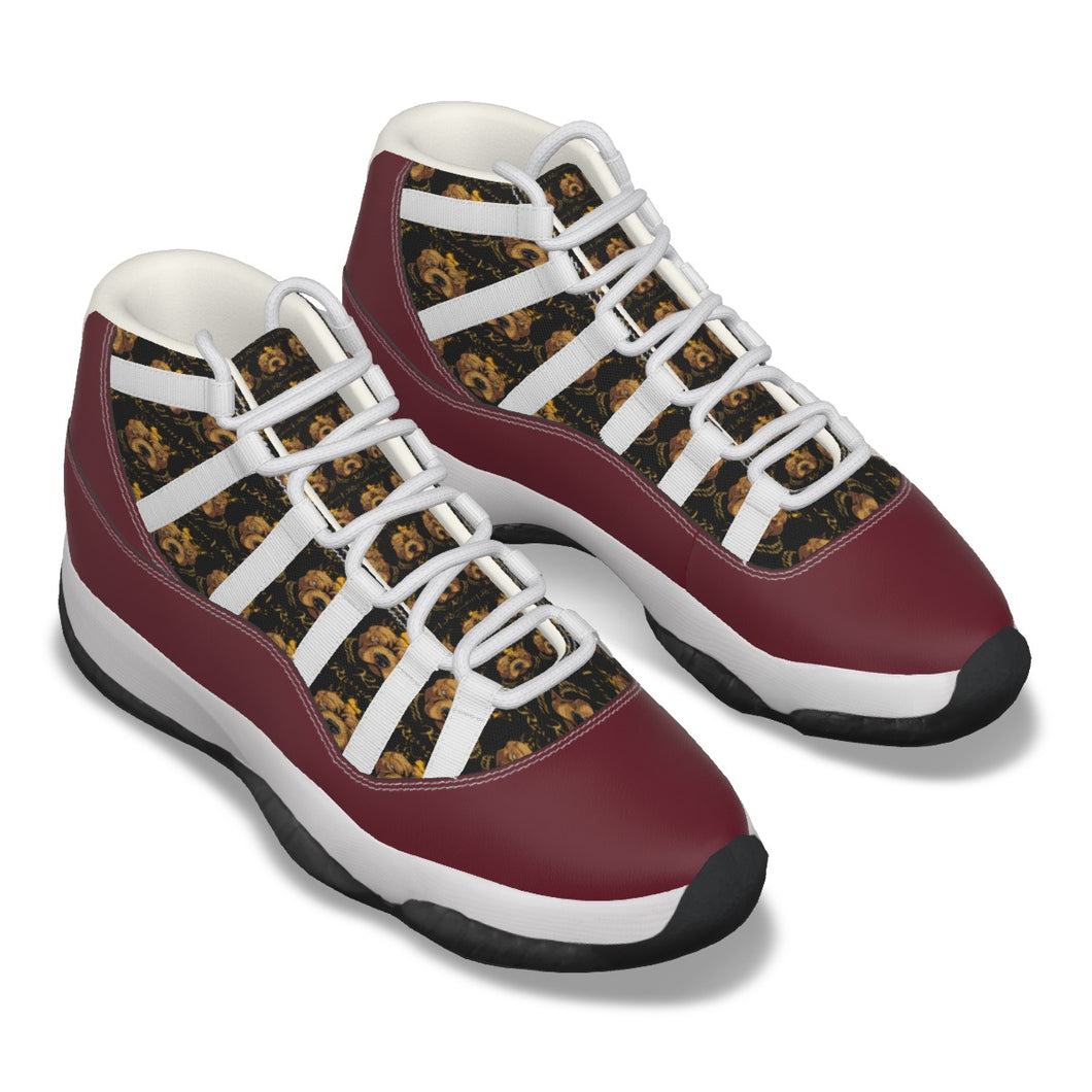 Rossolini1 Candy Apple Red Men's High Top Basketball Shoes