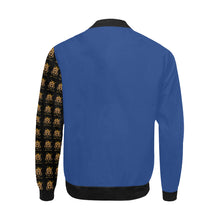 #Rossolini1# All Left Royal Blue All Over Print Bomber Jacket for Men (Model H31)