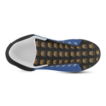 #Rossolini1# TimeLess Royal Blue Men's Chukka Canvas Shoes (Model 003)