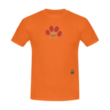 #MARKEDFORLIFE# Red Paw Orange Men's T-Shirt