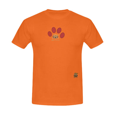 #MARKEDFORLIFE# Red Paw Orange Men's T-Shirt
