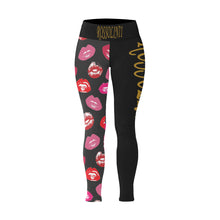 #Rossolini1# TheName LIPS Plus Size High Waist Leggings (Model L44)