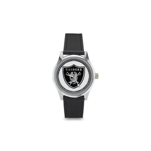 #Rossolini1# Raiders White Kid's Stainless Steel Leather Strap Watch(Model 208)