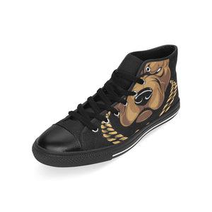 #Rossolini1# InSider Charcoal High Top Canvas Shoes for Kid (Model 017)