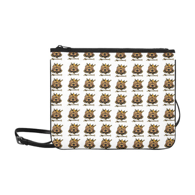 #Rossolini1# 2 White Slim Clutch Bag (Model 1668)