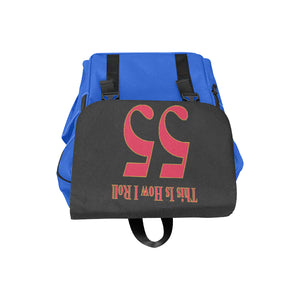 #This Is How I Roll# 55 Red/Gold Casual Shoulders Backpack (Model 1623)