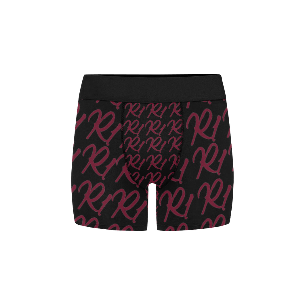 #R1# Candy Apple Red Writing Men's Classic Boxer Briefs (Model L34)