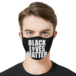 #BLACKLIVESMATTER# Mouth Mask in One Piece (2 Filters Included) (Model M02)