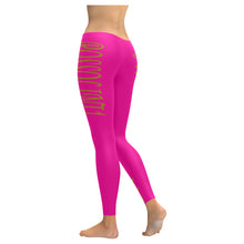 #Rossolini1# TheName Hot Pink Low Rise Leggings (Invisible Stitch) (Model L05)