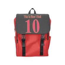 #This Is How I Roll# 10 Red/Gold Casual Shoulders Backpack (Model 1623)