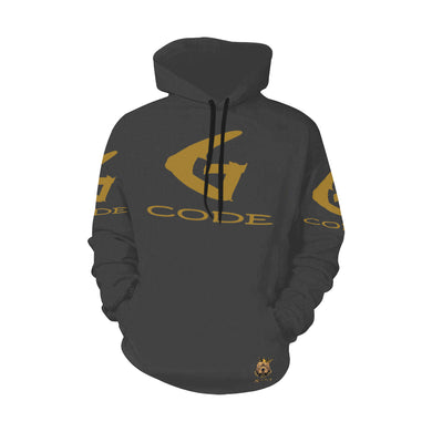 #Rossolini1# G-CODE Charcoal Hoodie for Women (Model H13)