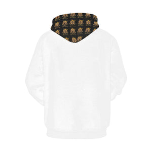 #Rossolini1# White Hoodie for Women (Model H13)