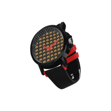 #Rossolini1# Mask Off Red Hours/Seconds Unisex Silicone Strap Plastic Watch (Model 316)