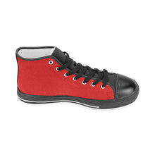 #Rossolini1# InSider Red Men’s Classic High Top Canvas Shoes (Model 017)
