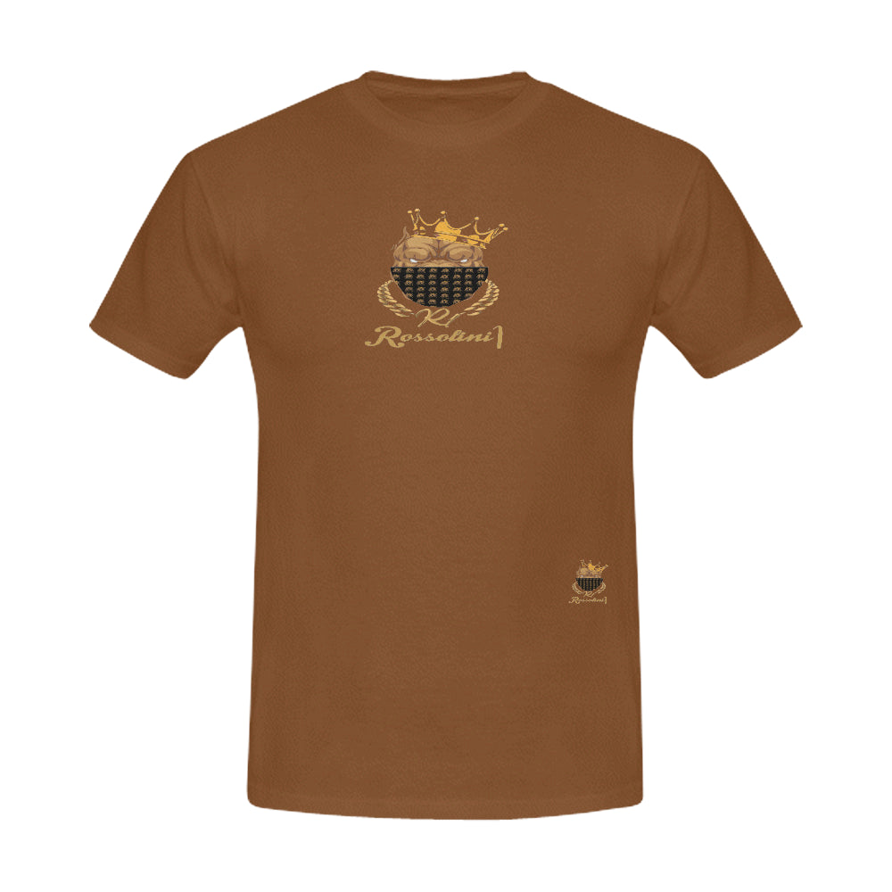 #MASKON# Brown Men's T-Shirt