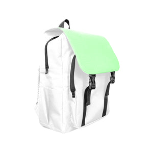 #Rossolini1# Green/White Casual Shoulders Backpack (Model 1623)