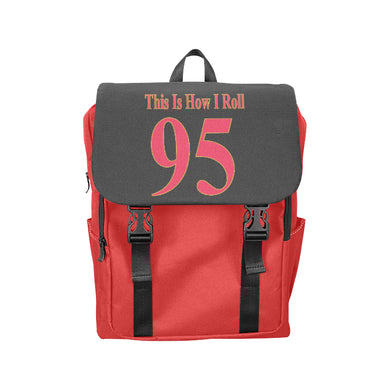 #This Is How I Roll# 95 Red/Gold Casual Shoulders Backpack (Model 1623)