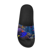 #Fish Tank# Men's Slide Sandals/Large Size (Model 057)