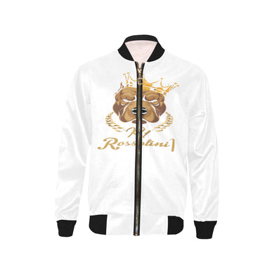 #Rossolini1# In Your Face White Kids' Bomber Jacket (Model H40)