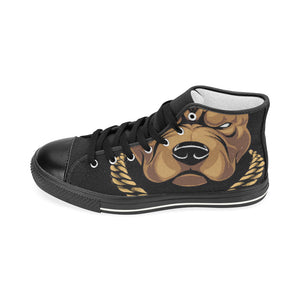 #Rossolini1# InSider Green Men’s Classic High Top Canvas Shoes (Model 017)