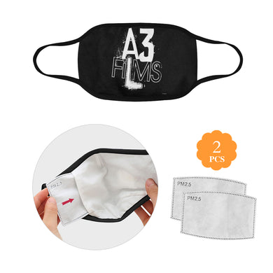 #A3FILMS# Mouth Mask in One Piece (2 Filters Included) (Model M02)