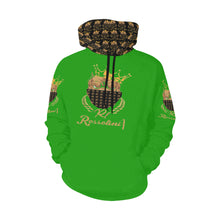 #MASK ON# Green Hoodie for Women (Model H13)