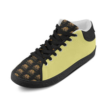 #Rossolini1# TimeLess Lemon Men's Chukka Canvas Shoes (Model 003)