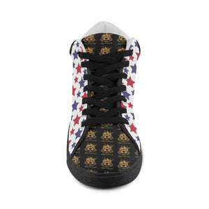 #Rossolini1# TimeLess Stars Women's Chukka Canvas Shoes (Model 003)