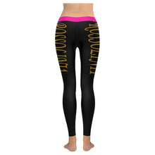 #Rossolini1# TheName Hot Pink Trim Low Rise Leggings (Invisible Stitch) (Model L05)