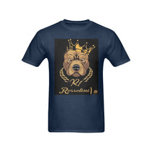 #Rossolini1# In Your Face Navy Blue T-Shirt