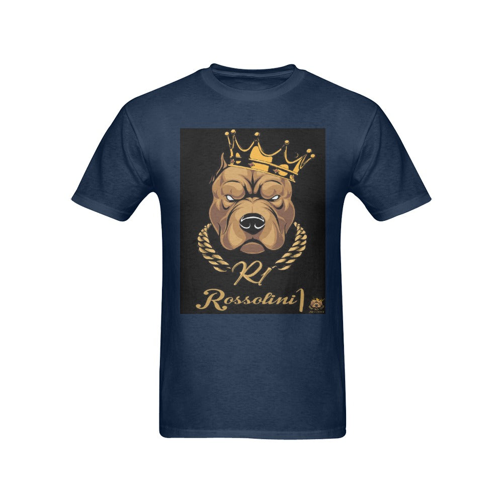 #Rossolini1# In Your Face Navy Blue T-Shirt