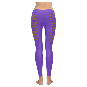 #Rossolini1# TheName Purple Low Rise Leggings (Invisible Stitch) (Model L05)