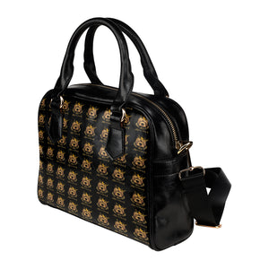 #Rossolini1# 2 Black Shoulder Handbag (Model 1634)
