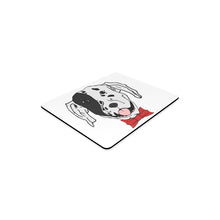 #Dalmatian# Red Bow Tie Rectangle Mousepad